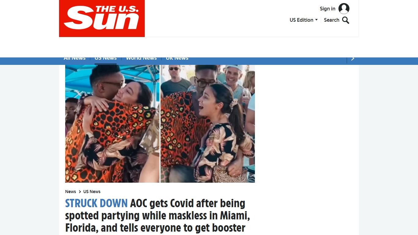 AOC gets Covid after being spotted partying while maskless in Miami ...