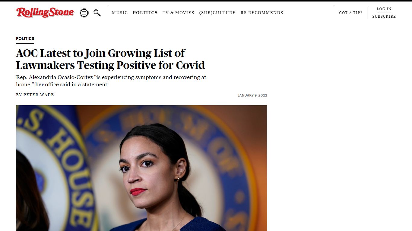 AOC Latest to Join Growing List of Lawmakers Testing Positive for Covid ...