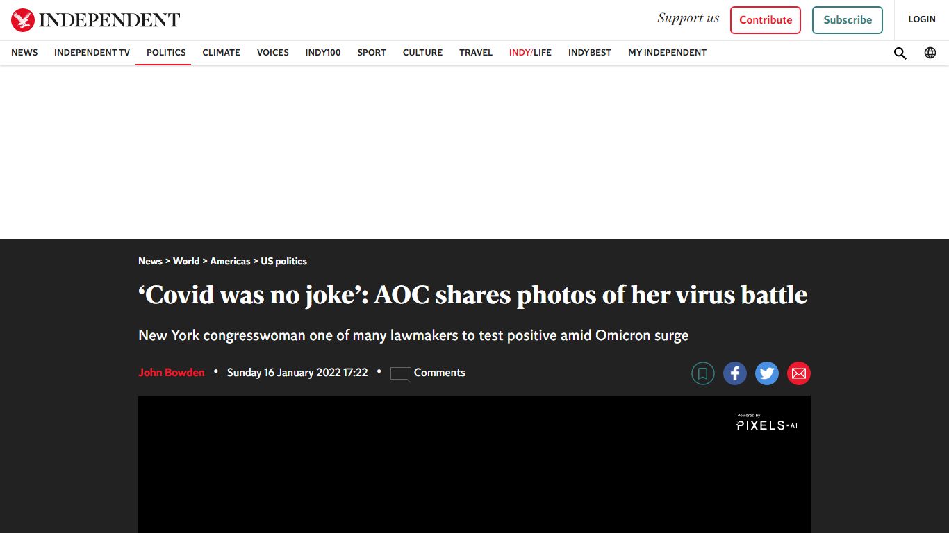 ‘Covid was no joke’: AOC shares photos of her virus battle