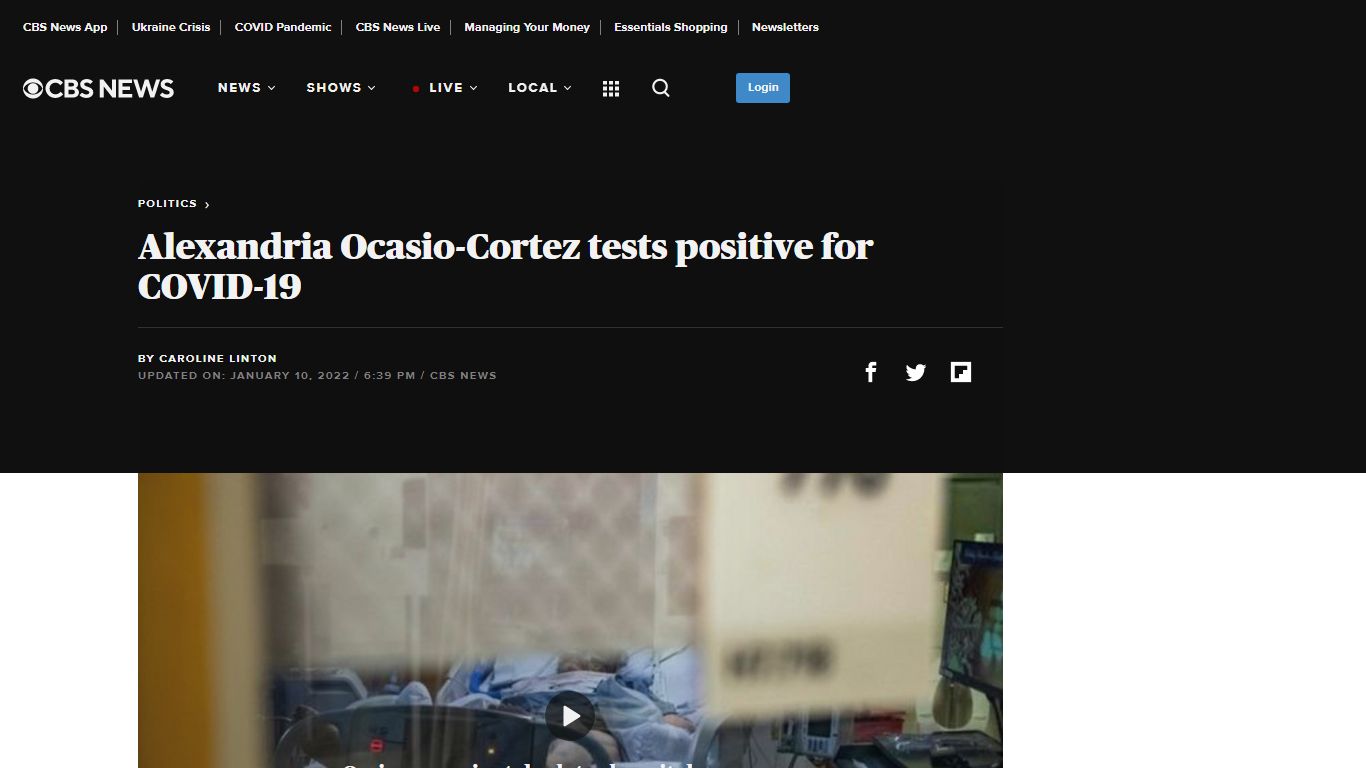 Alexandria Ocasio-Cortez tests positive for COVID-19
